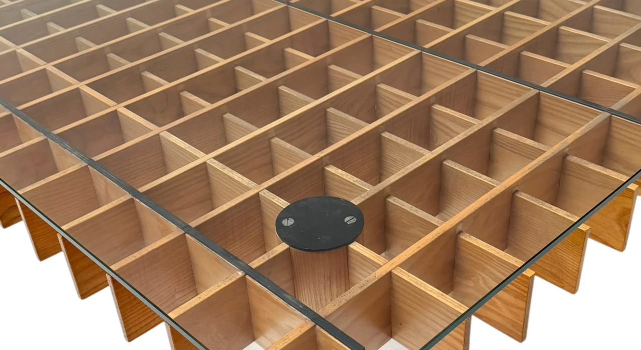 XL Kyoto Graphic Coffee Table by Gianfranco Frattini for Ghianda / Knoll, 1974